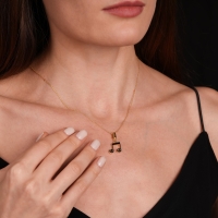 Nota Mineli Altın Kolye Ucu HY4