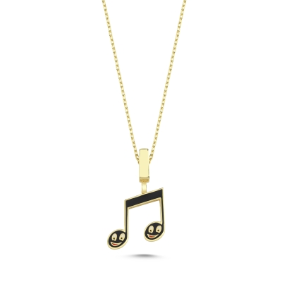 Nota Mineli Altın Kolye MZK3