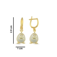 Yumurta Özel Tasarım Altın Küpe K137