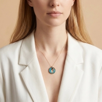 Özel Tasarım Kova Burcu Altın Kolye BK11