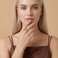 Patates Özel Tasarım Altın Yüzük Y563