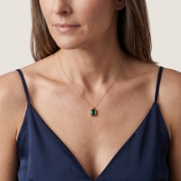 Peridot Taşlı Altın Kolye AKM02