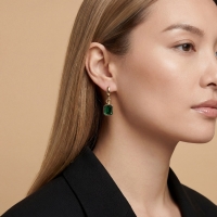 Peridot Taşlı Altın Küpe AHK02