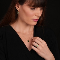 Peridot Taşlı Altın Takım TKM02