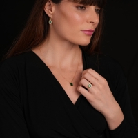 Peridot Taşlı Altın Takım TKM02