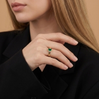 Peridot Taşlı Altın Yüzük YZ14