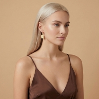 Peynir Özel Tasarım Altın Küpe K141