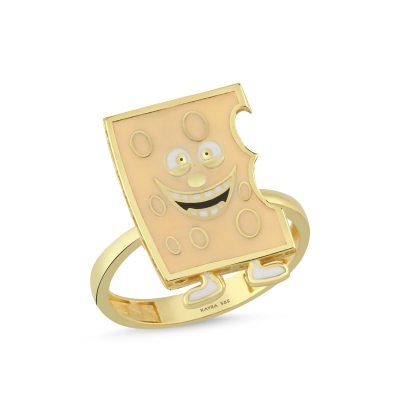 Peynir Özel Tasarım Altın Yüzük Y541