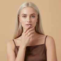 Pırasa Özel Tasarım Altın Yüzük Y545