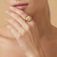 Pizza Özel Tasarım Altın Yüzük Y535