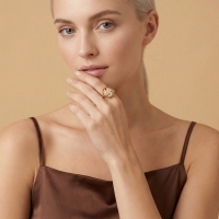 Pizza Özel Tasarım Altın Yüzük Y535