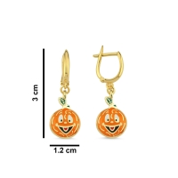 Portakal Özel Tasarım Altın Küpe K175