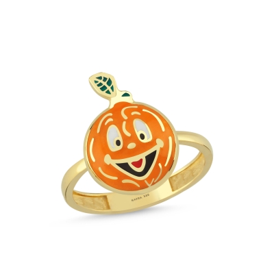 Portakal Özel Tasarım Altın Yüzük Y575