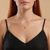 Sade İ Harfi Altın Kolye BM118