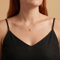 Sade Z Harfi Altın Kolye BM135