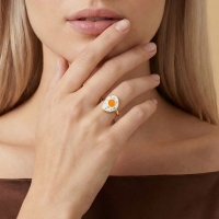 Sahanda Yumurta Özel Tasarım Altın Yüzükl D509