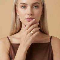 Sahanda Yumurta Özel Tasarım Altın Yüzükl D509