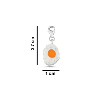 Sahanda Yumurta Özel Tasarım Beyaz Altın Çharm SH710