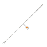 Sahanda Yumurta Özel Tasarım Beyaz Altın Çharm SH710