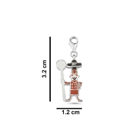 Şef Özel Tasarım Beyaz Altın Çharm TEK702