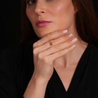 Sitrin Damla Taşlı Altın Kolye AKM13