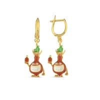 Soğan Özel Tasarım Altın Küpe  139