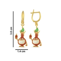 Soğan Özel Tasarım Altın Küpe  139