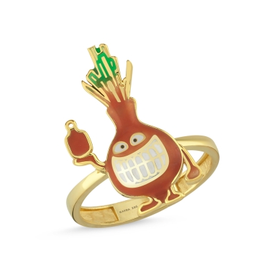 Soğan Özel Tasarım Altın Yüzük Y539