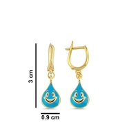 Su Özel Tasarım Altın Küpe B203