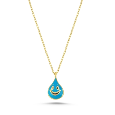 Su Özel Tasarım Altın Kolye D103