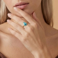 Su Özel Tasarım Altın Yüzük Y603