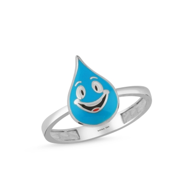 Su Özel Tasarım Beyaz Altın Yüzük OD604