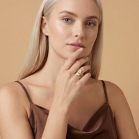 Süt Özel Tasarım Altın Yüzük Y607