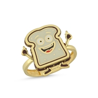 Tost Ekmeği Özel Tasarım Altın Yüzük 565