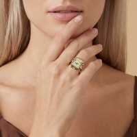 Tost Ekmeği Özel Tasarım Altın Yüzük 565