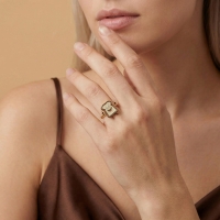 Tost Ekmeği Özel Tasarım Altın Yüzük 565