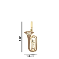 Tuba Mineli Altın Kolye Ucu DZ39