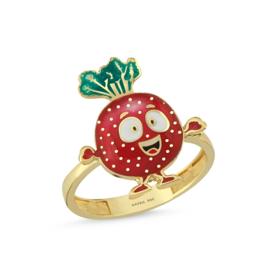 Turp Özel Tasarım Altın Yüzük Y529