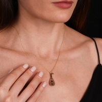 Ud Mineli Altın Kolye Ucu FTY10