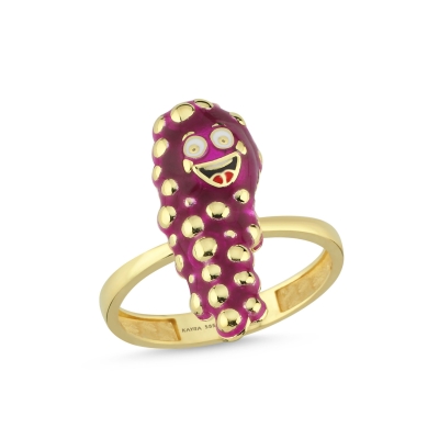 Üzüm Özel Tasarım Altın Yüzük Y631