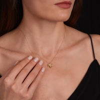 Yaprak Altın Kolye AKM52