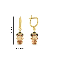 YerFıstığı Özel Tasarım Altın Küpe B225