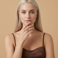 Yerfıstığı Özel Tasarım Altın Yüzük 625