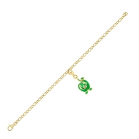 Yeşil Elma Özel Tasarım Altın Çharm EL759