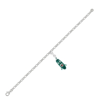 Yeşil Kabak Beyaz Altın Özel Tasarım Çharm KB716