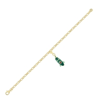 Yeşil Kabak Özel Tasarım Altın Çharm KB715