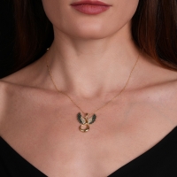 Asil Anka Kuşu Altın Kolye YNC198