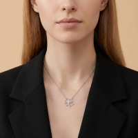 Yonca Beyaz Pırlanta Kolye PÇK03