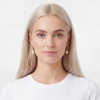 Yumurta Özel Tasarım Altın Küpe K137