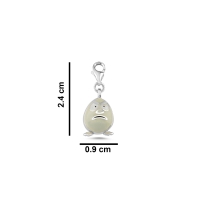 Yumurta Özel Tasarım Beyaz Altın Çharm CN736